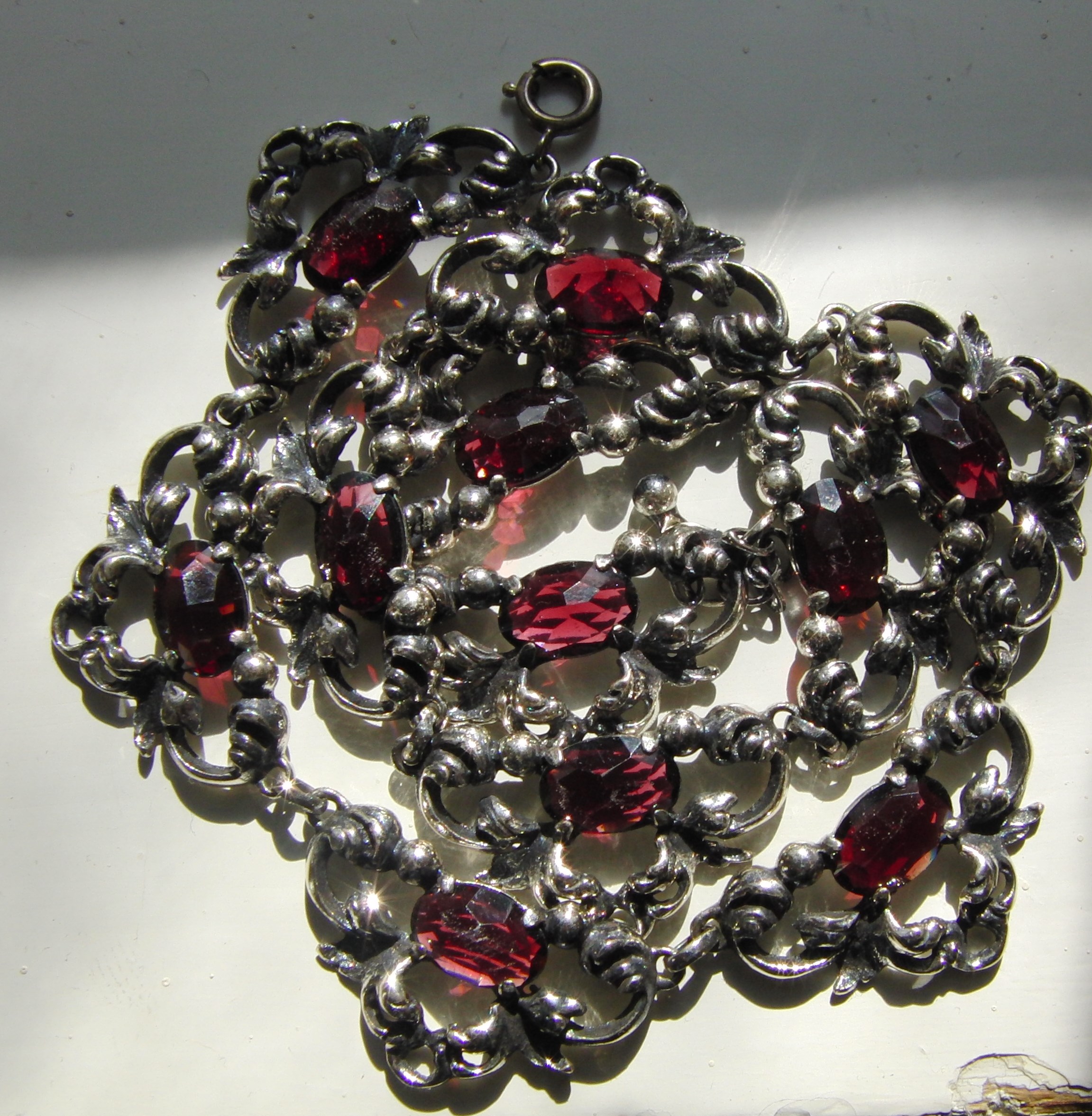 Granat Collier Trachtenschmuck