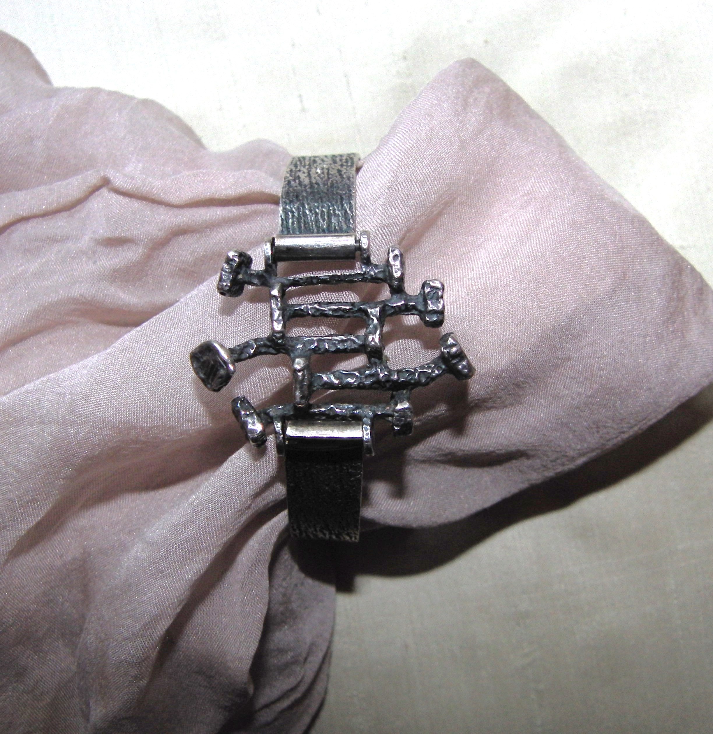 Armreif Silber Ngel handgeschmiedet Handarbeit