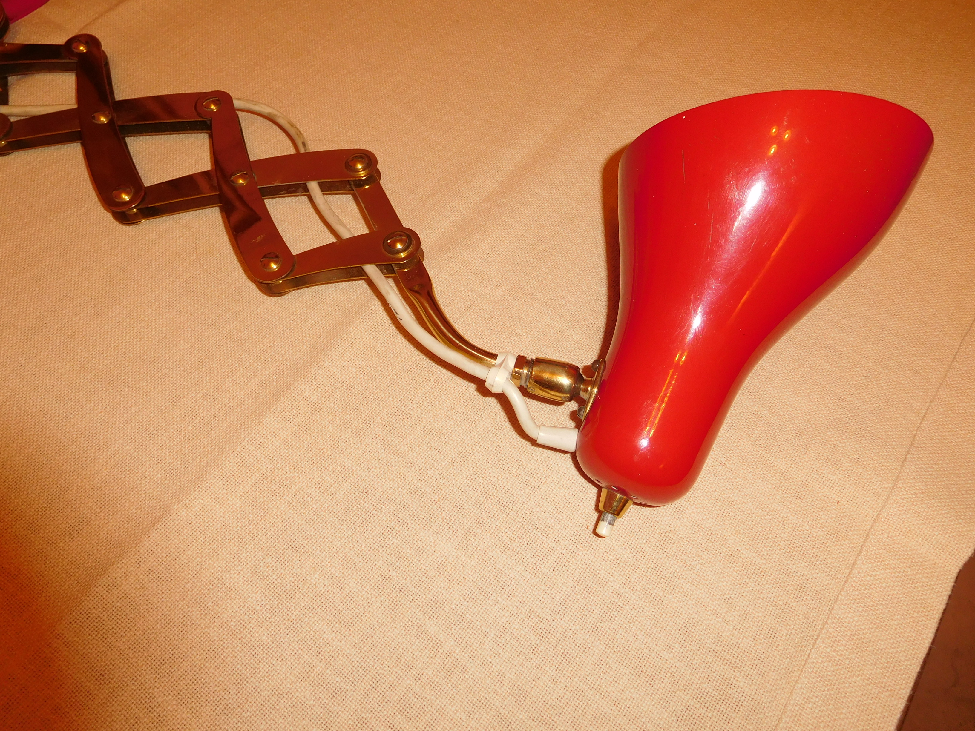 Scheren Leuchte Vintage