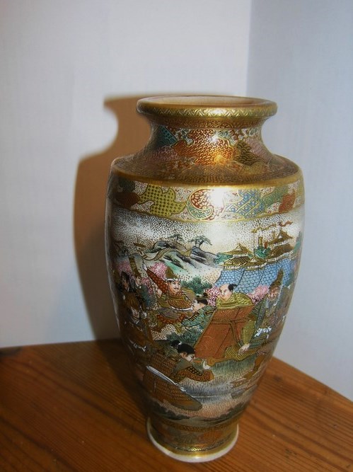 Feinste excellente Satsuma Vase 