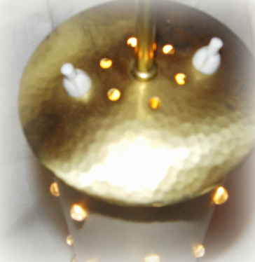 1950 Tischlampe Design Glaskugeln