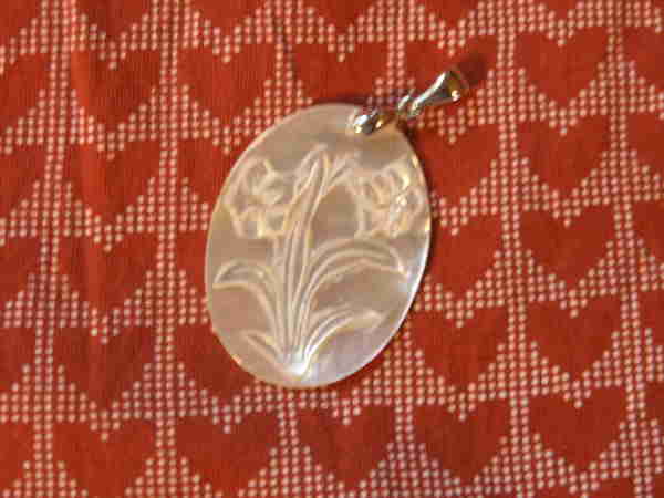 Anhnger Perlmut Gemme